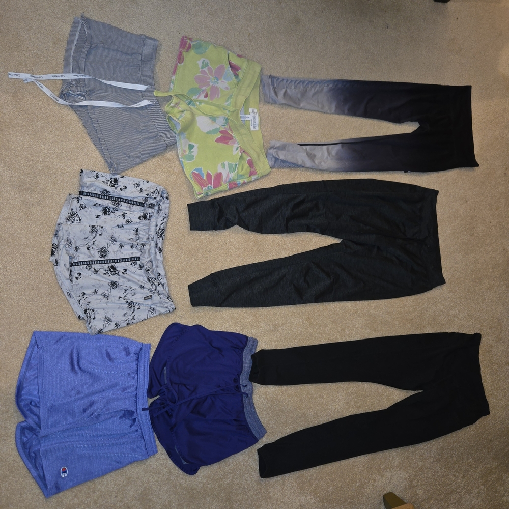 PINK Victoria's Secret Athletic Shorts, Workout Clothes Lot Of 8